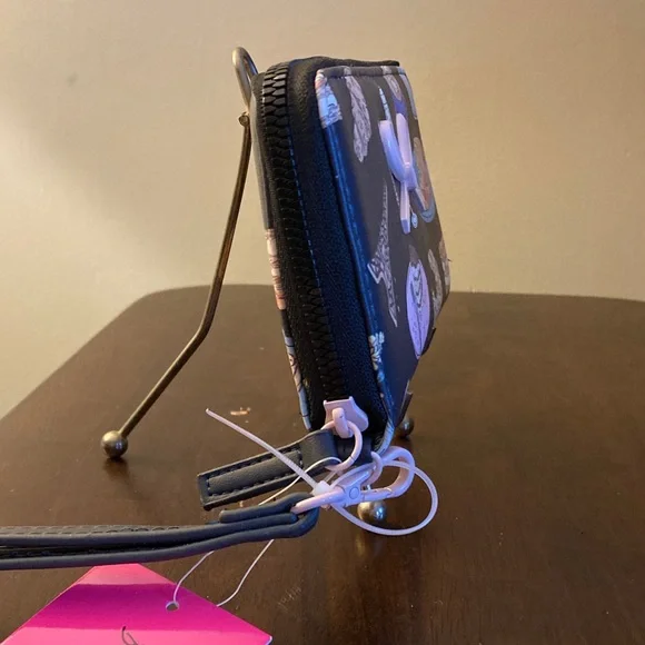 Betsey Johnson Black Wallet with Pink Bow and Parisian theme - Picture 5 of 5